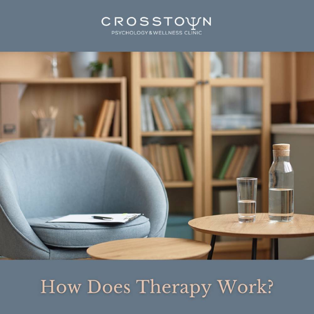 a chair and table in a room with bookshelves